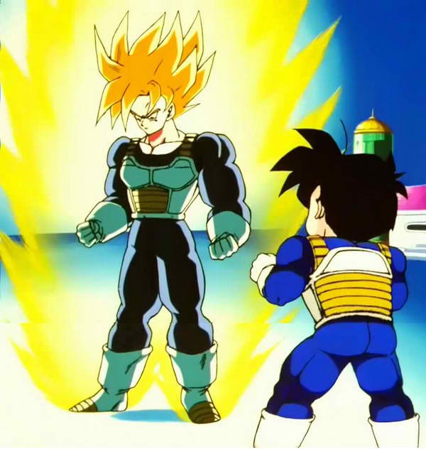 Goku finalmente se transforma no Lendário Super Saiyajin